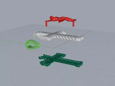 cross 3D print model 13