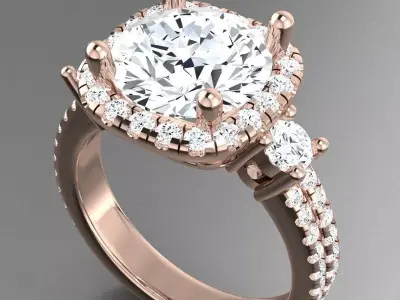 Engagament Ring 3D print model