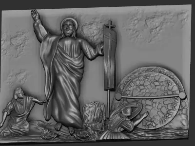 Resurrection of Jesus 3D model