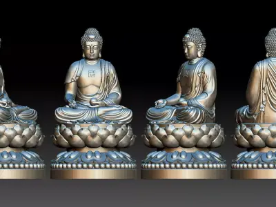 Amitabha Buddha  3D print model