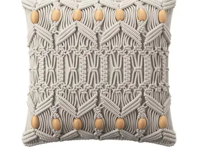 Decorative Cushions Nicaea Cotton Geometric Pattern 3D model