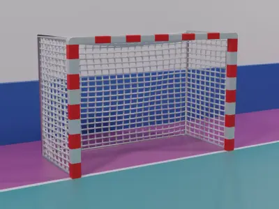 Standard Futsal Goal 3D model