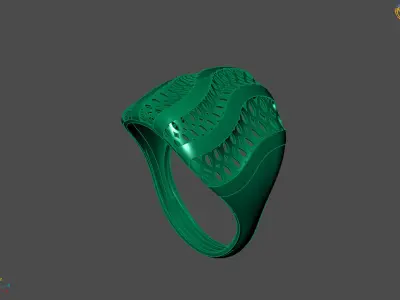 Plain Ring Women Ready STL 3DM Models Womens Rings 3D models 3D print model 58