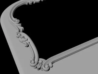 bed headboard 3D model