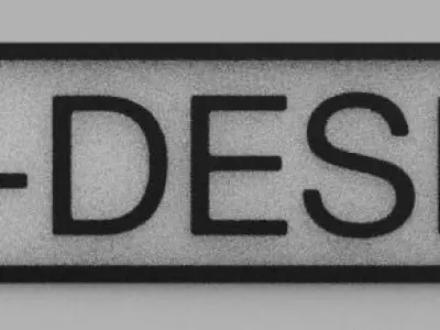 Custom Number plate 3D print model