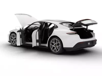 Porsche Taycan 2025 HQ 3d model 3D model