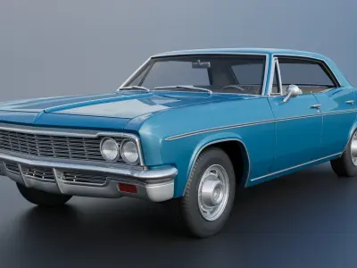 Chevrolet Impala 4-Door 1966 3D print model