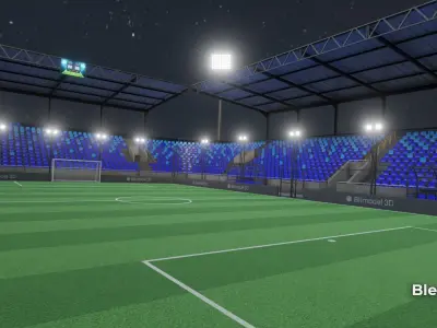 Mini Football Stadium 3D model