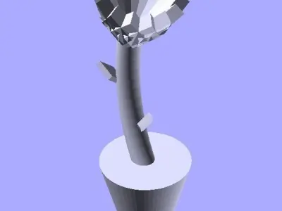Flower pot for house Free 3D print model