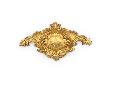Classic carved decor ornament 373 3D model