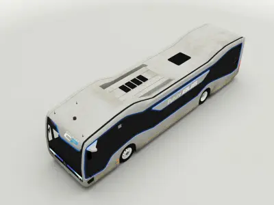 Mercedes-Benz Future Bus Low-poly 3D model