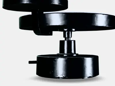 KABOMBA LED wall lamp with mirror Low-poly 3D model