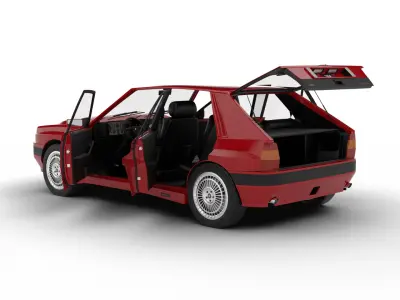 Lancia Delta HF Integrale 16v 1989 HQ  3d model 3D model
