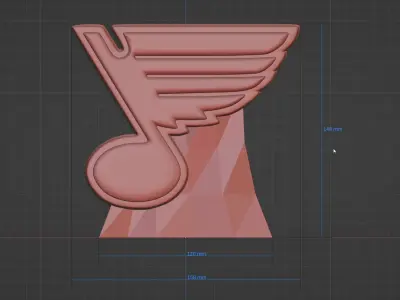 Saint Louis Blues Cup 3D print model