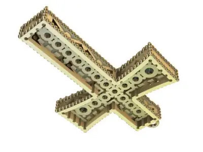 Colgante cruz 3D print model