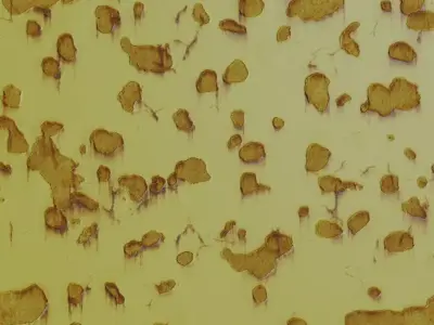 Chipped Yellow Paint Metal PBR Seamless Texture