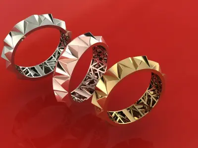 ring triangular 3D print model