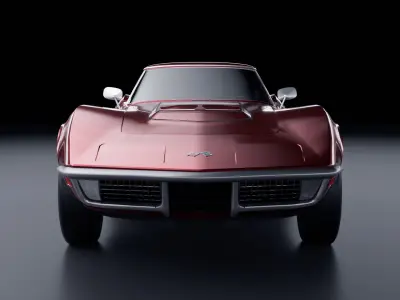 Chevrolet Corvette ZR1 1970 Low-poly 3D model