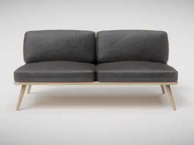 Spine Lounge Suite Sofa Low-poly 3D model