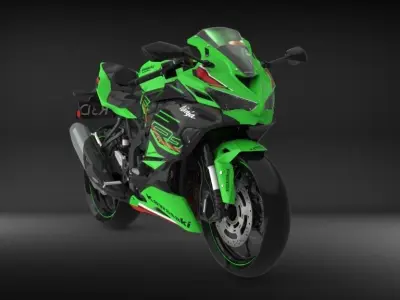 Kawasaki Ninja ZX4RR 2023 High Poly  3D model