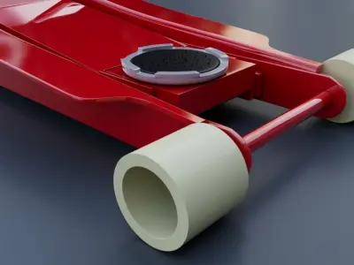 QUICK LIFT LOW PROFILE CAR TROLLEY JACK 3D model