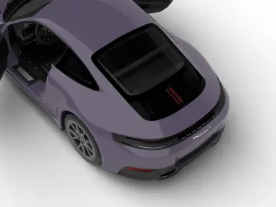 Porsche 911 Carrera T 2025 HQ 3d model 3D model