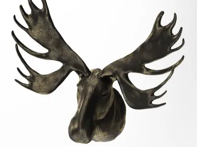 Elks head 3D model