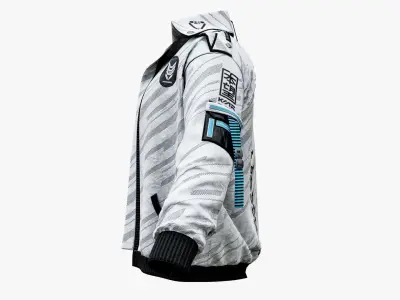 Hip Hop Techwear Sport Jacket Low-poly 3D model