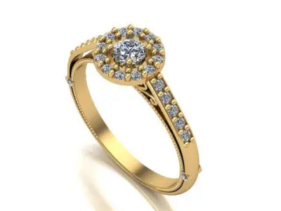 Diamond Ring  3D print model