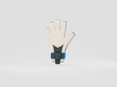 Goalkeeper gloves Low-poly 3D model