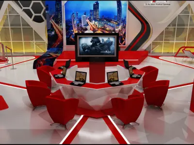 Booth Exhibition Technology 3D model