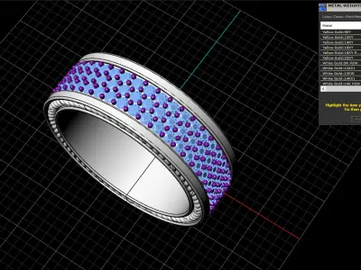 Wedding ring model 670 3D print model