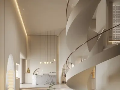 hotel lobby 3D model