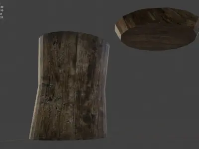 Barrel V1 Low Poly Free low-poly 3D model