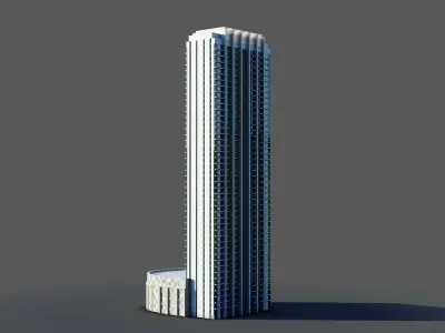Burj crown - Dubai Free 3D model