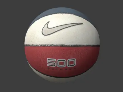 Basketball Nike 500 Outdoor Low-poly 3D model
