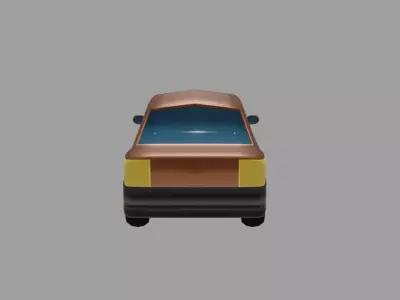 Sedan Car Free low-poly 3D model by MayaMS