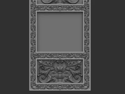 Church Door panel  3D model