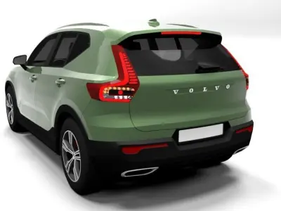 VOLVO XC40 Low-poly 3D model
