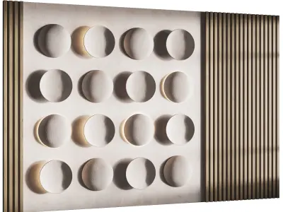 3d Wall Panel 2 Headboard 3D model