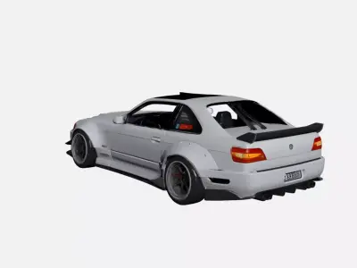 Urban Drift Inspired Sports Car Performance Vehicle Asset 05 3D model