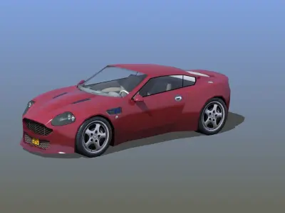 Roadster Sports Car 3D model