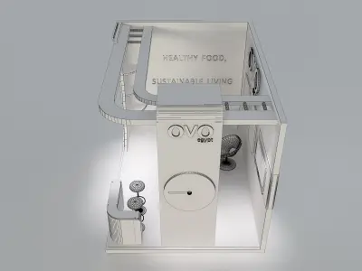  Booth Exhibition Stand a654c 3D model