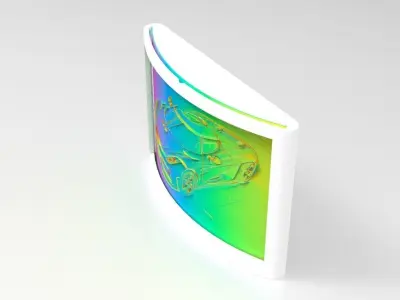 Koenigsegg-Regera-Lithophane-Lightbox 3D print model