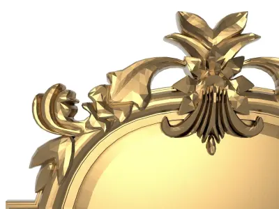 carved frame 3D model