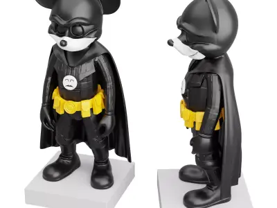 Mickey Mouse dark soldier art Low-poly 3D model