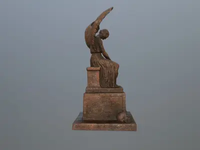 statue 3 of angel Low-poly 3D model order