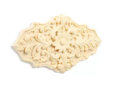 Elegant Ivory Ornament model pack Low-poly 3D model