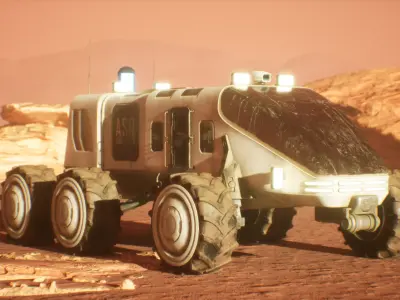 Mars Rover Low-poly 3D model