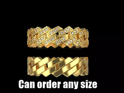 Cuban chain  ring  model Z1317 3D print model